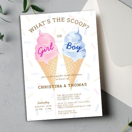 夏のジェンダー発表パーティー 招待状