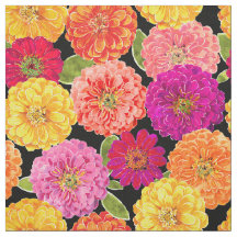 夏のジニアの花のピンクの黄色いパターン