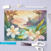 夏のジャスミンの花 薄葉紙 (クラフト)