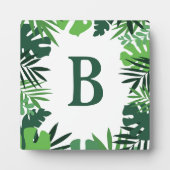 夏のジャングル熱帯性パーム離れモトグラム フォトプラーク (正面)