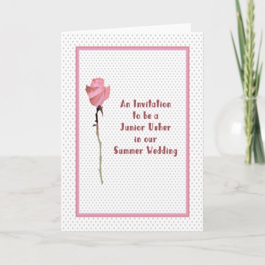 夏のジュニア招待状結婚 シーズンカード (正面)