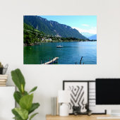 夏のジュネーブ湖 ポスター (ホームオフィス)