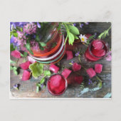 夏のジュースはがき:Diane Heller 2020 ポストカード (正面)