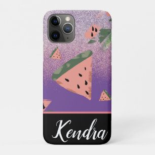 夏のスイカイラストパターン スパークル iPhone 11 PROケース