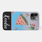 夏のスイカイラストパターン スパークル Case-Mate iPhoneケース (裏面(横))