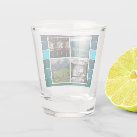 夏のスイス ショットグラス (裏面)