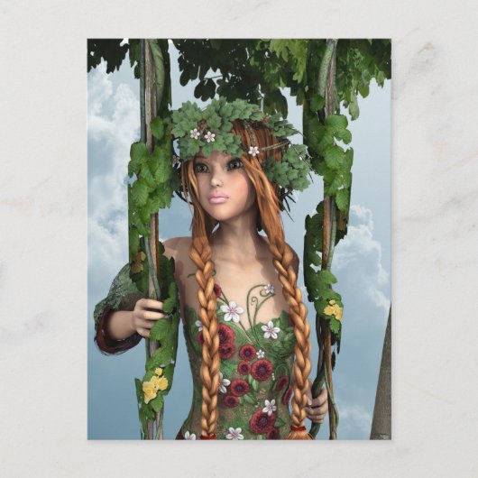 夏のスイング ポストカード (正面)