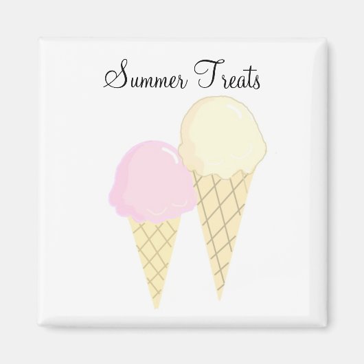 夏のスイーツ マグネット (正面)