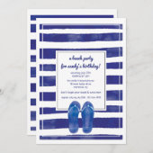 夏のスタイルの招待状 招待状 (正面/裏面)