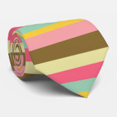 夏のストライプカラーパレットデザイン ネクタイ (ロール)