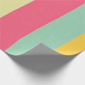 夏のストライプカラーパレットデザイン ラッピングペーパー (角)