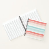 夏のストライプサンゴとターコイズ ノートブック (内部)