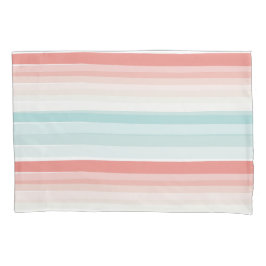 夏のストライプサンゴとターコイズ 枕カバー