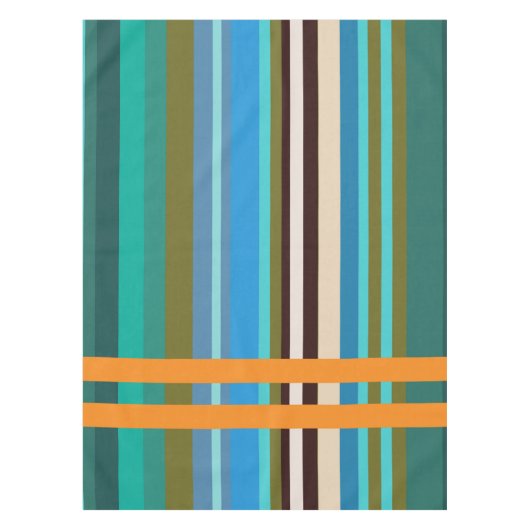 夏のストライプテーブルクロス テーブルクロス (正面)