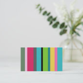 夏のストライプ 名刺 (スタンド正面)