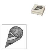 夏のスノスノコーンスヌーンコーンかき氷スノボール ラバースタンプ (押印)