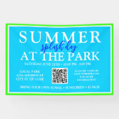 夏のスプラッシュデイを公園で | 屋外イベント標識 横断幕 (横)
