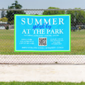 夏のスプラッシュデイを公園で | 屋外イベント標識 横断幕 (インサイチュ)