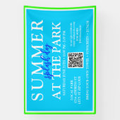 夏のスプラッシュデイを公園で | 屋外イベント標識 横断幕 (縦)
