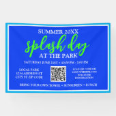 夏のスプラッシュデイを公園で | 屋外イベント 横断幕 (横)