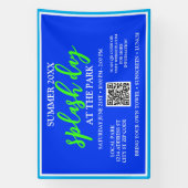 夏のスプラッシュデイを公園で | 屋外イベント 横断幕 (縦)