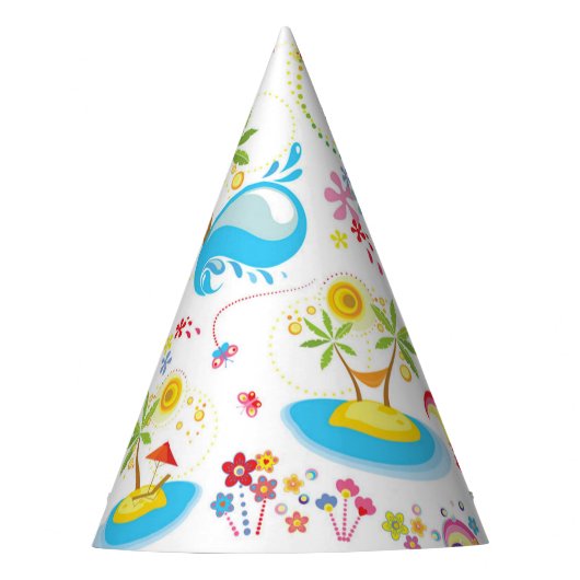 夏のスプラッシュ パーティーハット (正面)