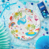 夏のスプラッシュ ペーパープレート (パーティー)