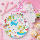 夏のスプラッシュ ペーパープレート (パーティー)