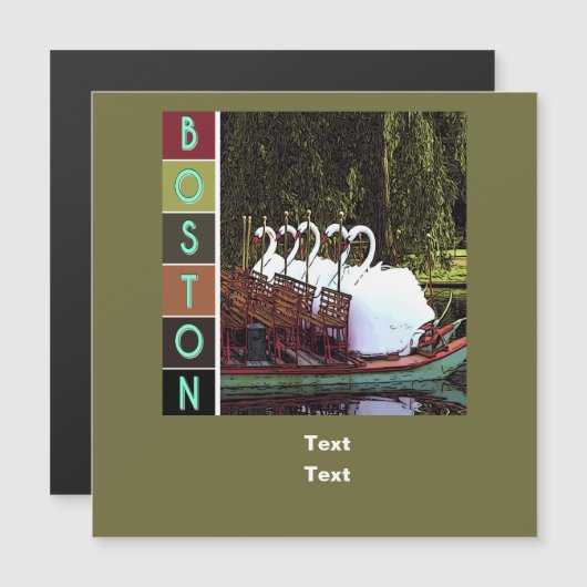 夏のスワンボート – ボストン (正面/裏面)