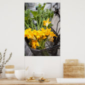 夏のズチニの花のポスター ポスター (キッチン)