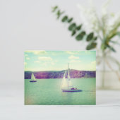 夏のセーリングの冒険 ポストカード (スタンド正面)