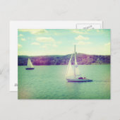 夏のセーリングの冒険 ポストカード (正面/裏面)