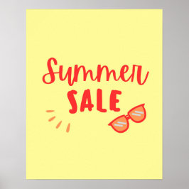 夏のセールのサイン、シーズン終了のセール ポスター