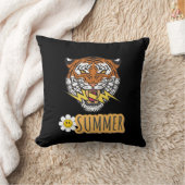 夏のタイポグラフィイラストレーション クッション (ブランケット)