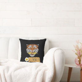 夏のタイポグラフィイラストレーション クッション