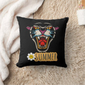 夏のタイポグラフィイラストレーション クッション (ブランケット)