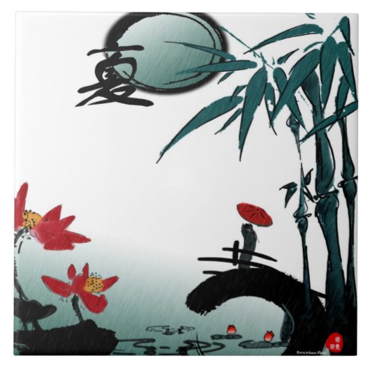 夏のタイル タイル (正面)