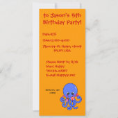 夏のタコ 招待状 (正面)