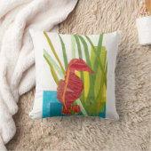 夏のタツノオトシゴの枕 クッション (ブランケット)