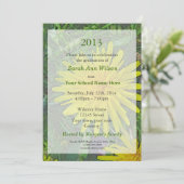 夏のタンポポの花卒業式 招待状 (スタンド正面)