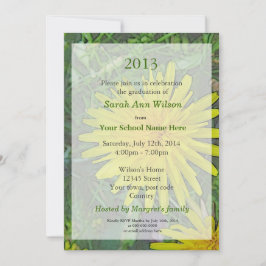 夏のタンポポの花卒業式 招待状