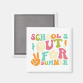 夏のティーシュのために学校のグルーヴ学校の日 マグネット (正面/裏面)