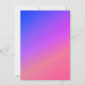 夏のテーマのパームツリー カラフル  招待状 (裏面)