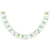 夏のテーマ子供の誕生日パーティーバンティングバナー バンティングフラッグ (全)