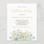 夏のデイジーイエローレースBUDGET誕生日パーティー (正面)