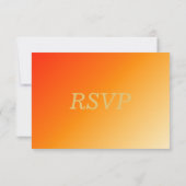 夏のデイジーウェディングRSVPカード 出欠カード (裏面)