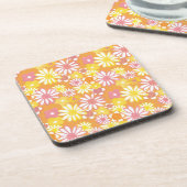 夏のデイジーコークをバックにしたコースター コースター (左側)