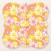 夏のデイジーコースター ペーパーコースター (正面)