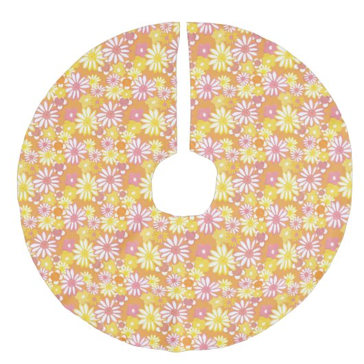 夏のデイジーツリースカート フェイクリネンツリースカート (正面)