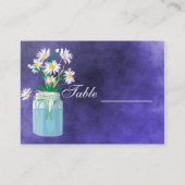 夏のデイジーテーブルカード プレイスカード (裏面)